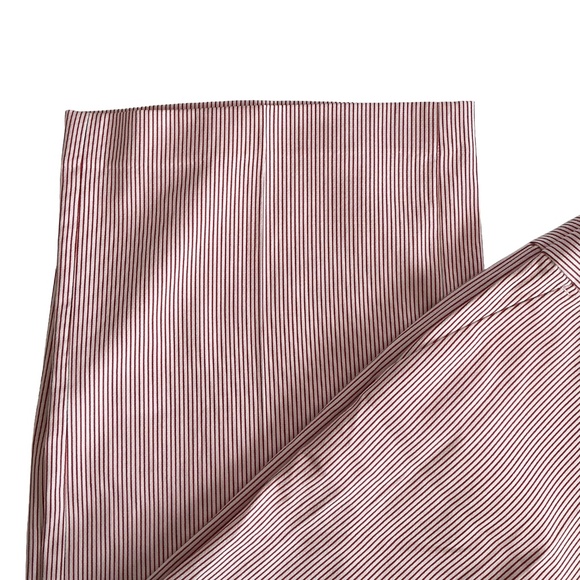 LOFT Wide Leg Crop Pant Pinstripe Side Zipper - Picture 14 of 16